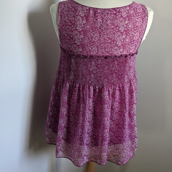 MAX Studio Pink Empire Waist Tank Top M - Picture 3 of 10